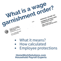 What is a wage garnishment order